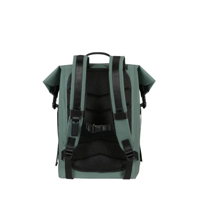 Discount Samsonite Coatify Biz IPX4 Rolltop Backpack 15.6" green