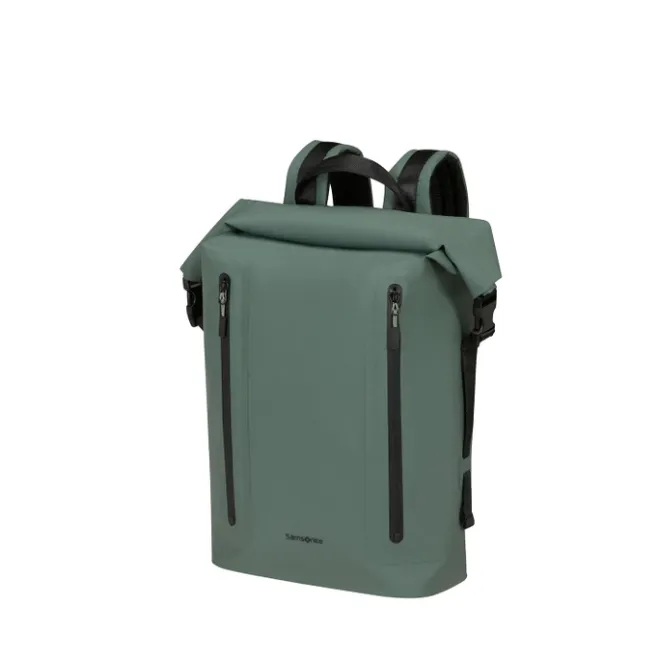 Discount Samsonite Coatify Biz IPX4 Rolltop Backpack 15.6" green
