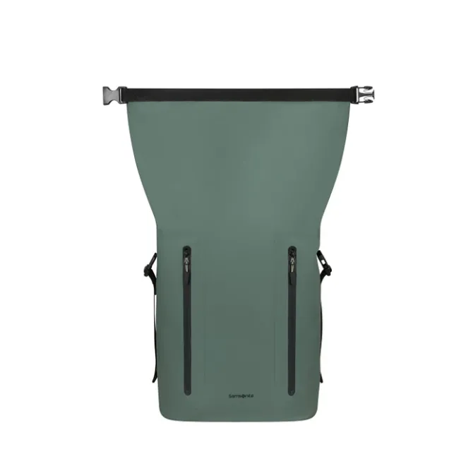 Discount Samsonite Coatify Biz IPX4 Rolltop Backpack 15.6" green