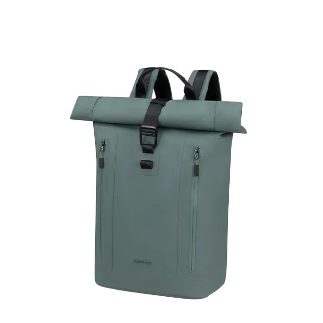 Sale Samsonite Coatify Biz Rolltop Backpack 15.6" green