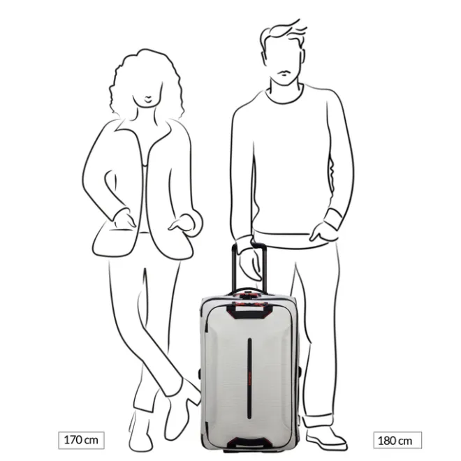 Hot Samsonite Ecodiver Duffle/Wheels 67 cloud white