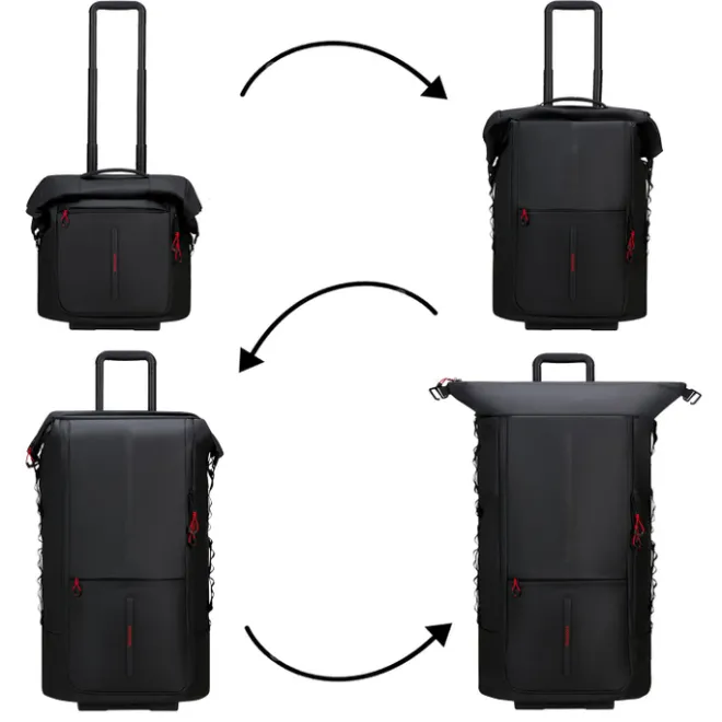 Clearance Samsonite Ecodiver Foldable Wheeled Duffle 4-In-1 climbing ivy