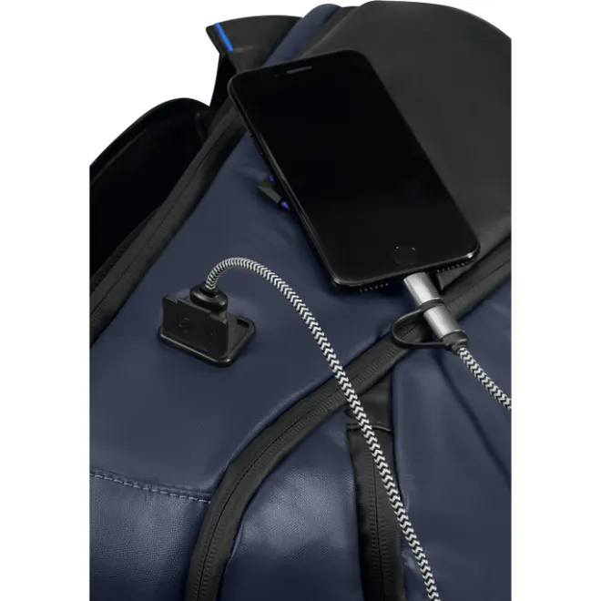 Sale Samsonite Ecodiver Laptop Backpack M USB blue nights