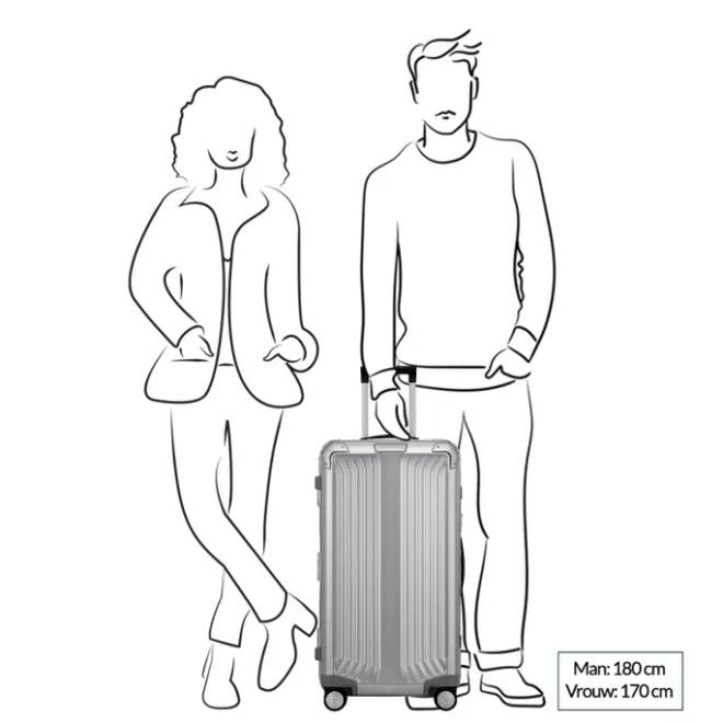 New Samsonite Lite-Box Alu Trunk 74 aluminium