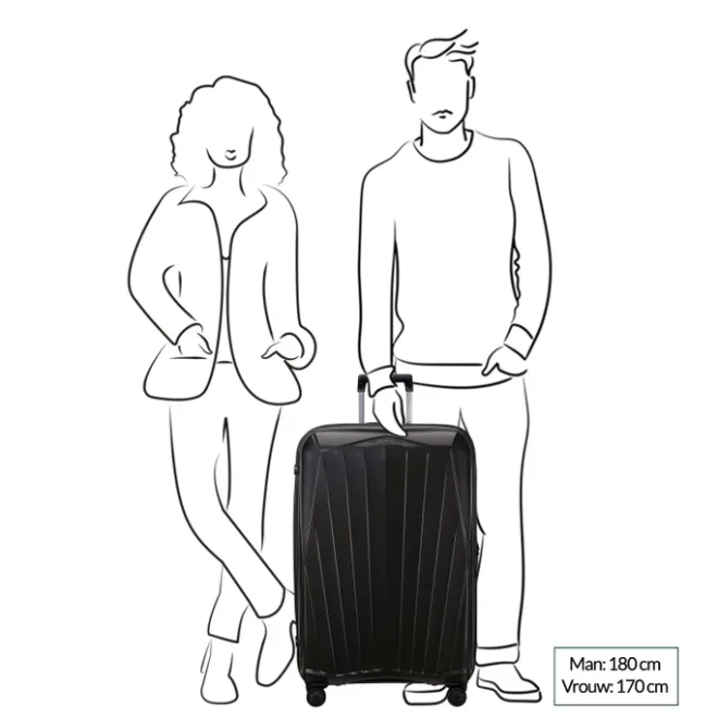 Sale Samsonite Major-Lite Spinner 77 black