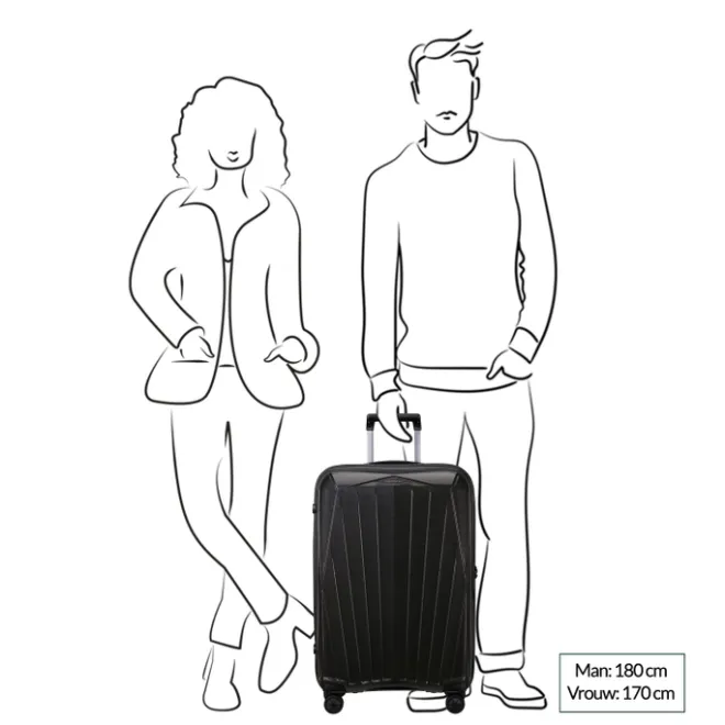 Sale Samsonite Major-Lite Spinner 69 black