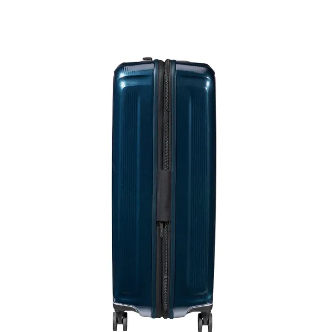 New Samsonite Nuon Spinner 75 Exp metallic dark blue