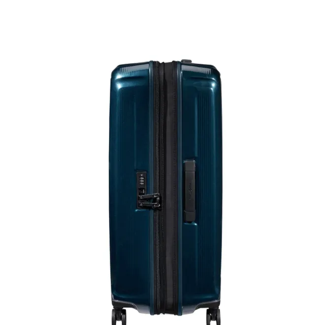 New Samsonite Nuon Spinner 75 Exp metallic dark blue