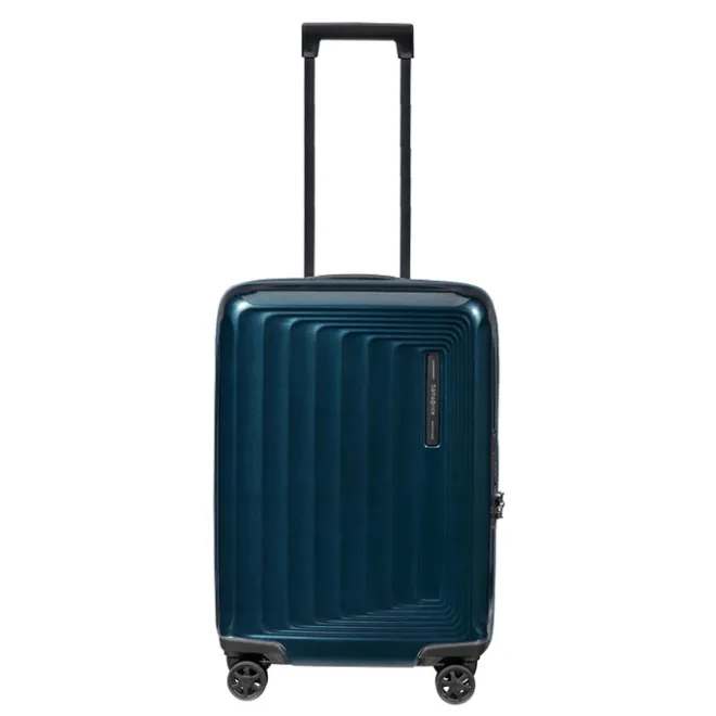 New Samsonite Nuon Spinner 55 Exp metallic dark blue