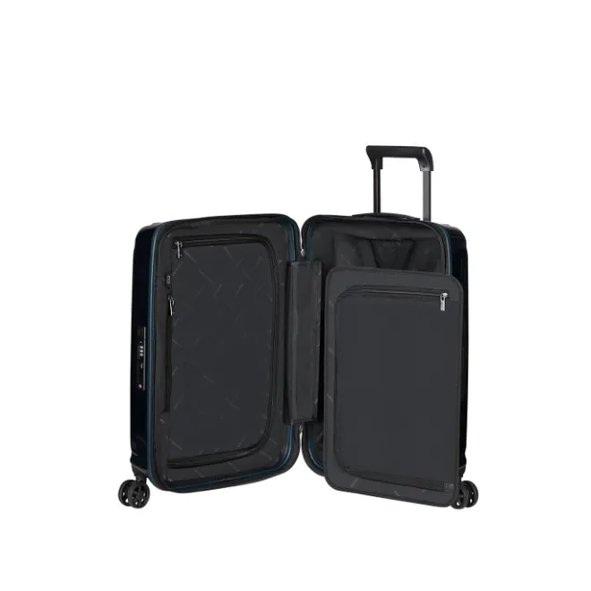 New Samsonite Nuon Spinner 55 Exp metallic dark blue