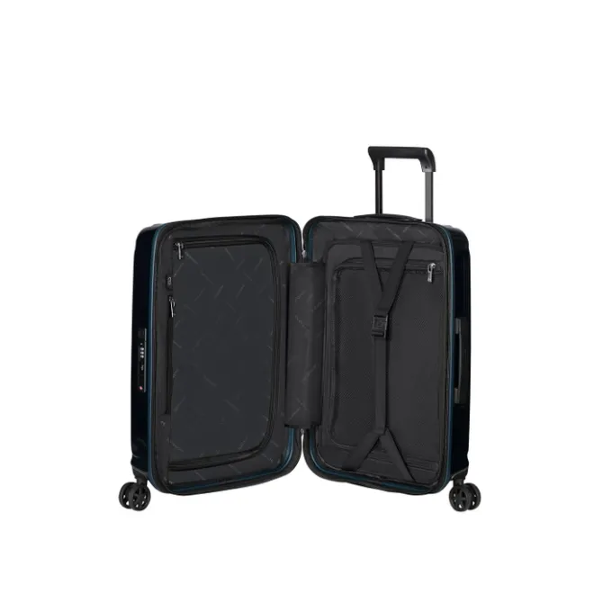 New Samsonite Nuon Spinner 55 Exp metallic dark blue