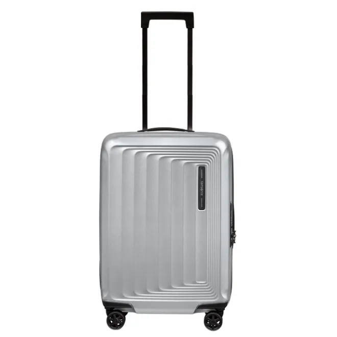 New Samsonite Nuon Spinner 55 Exp matt silver