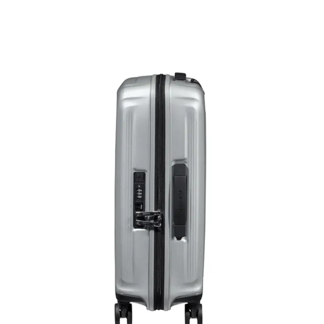 New Samsonite Nuon Spinner 55 Exp matt silver