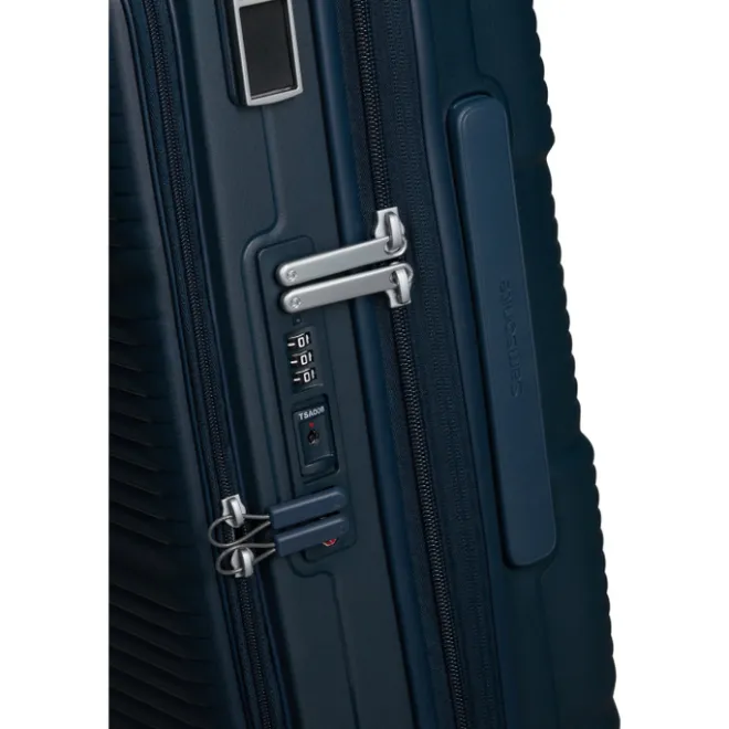 New Samsonite Paralux HS Spinner 55 Expandable midnight blue