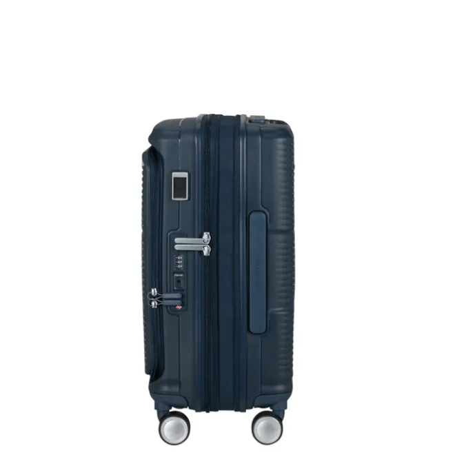 New Samsonite Paralux HS Spinner 55 Expandable midnight blue
