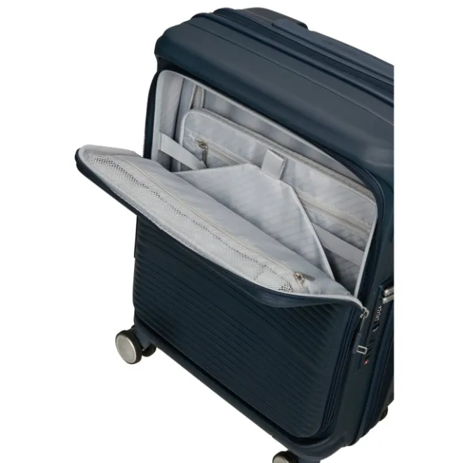 New Samsonite Paralux HS Spinner 55 Expandable midnight blue