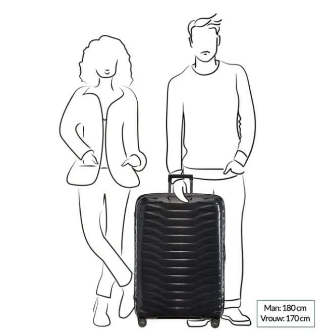 New Samsonite Proxis Spinner 81 honey gold
