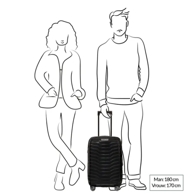 Online Samsonite Proxis Spinner 55/35 Expandable black