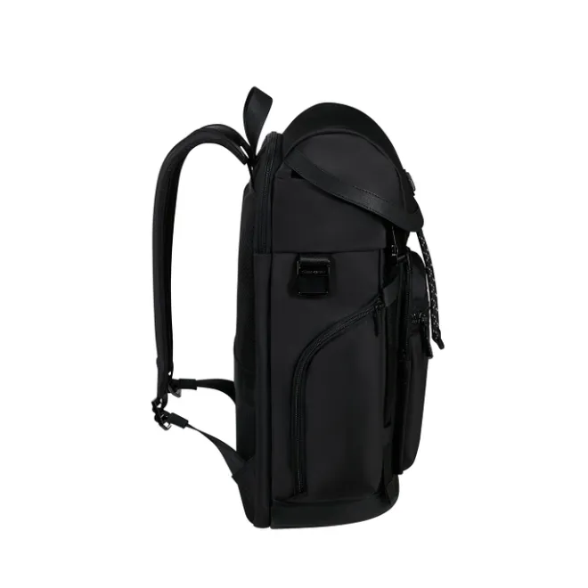 Outlet Samsonite Relyon Backpack M 15.6" + Flap black