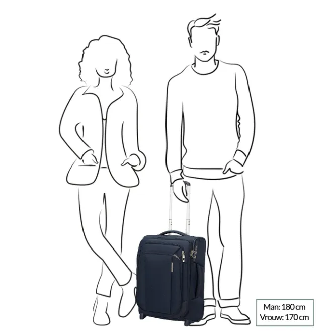 Outlet Samsonite Respark Upright 55 Expandable midnight blue