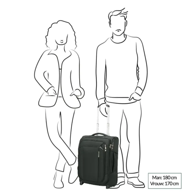 New Samsonite Respark Upright 55 Expandable forest green