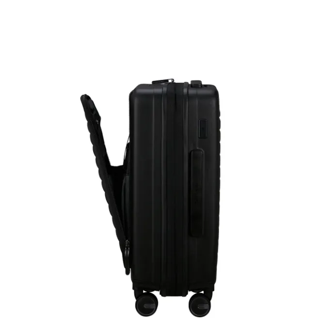 Clearance Samsonite Restackd Spinner 55 EXP Easy Acces black