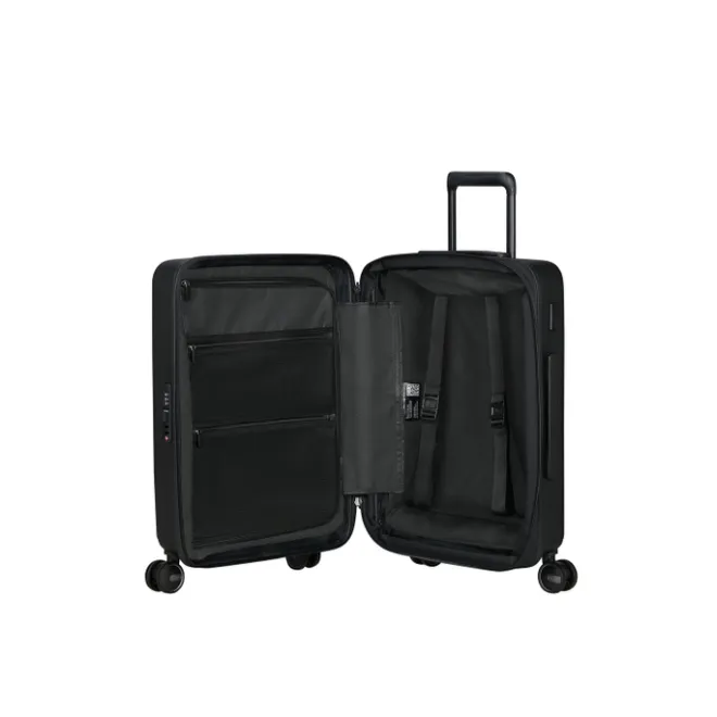 Clearance Samsonite Restackd Spinner 55 EXP Easy Acces black