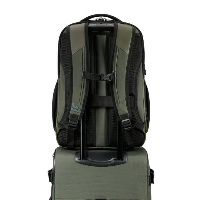 Clearance Samsonite Roadseeker Laptop Backpack L Expandable dark olive