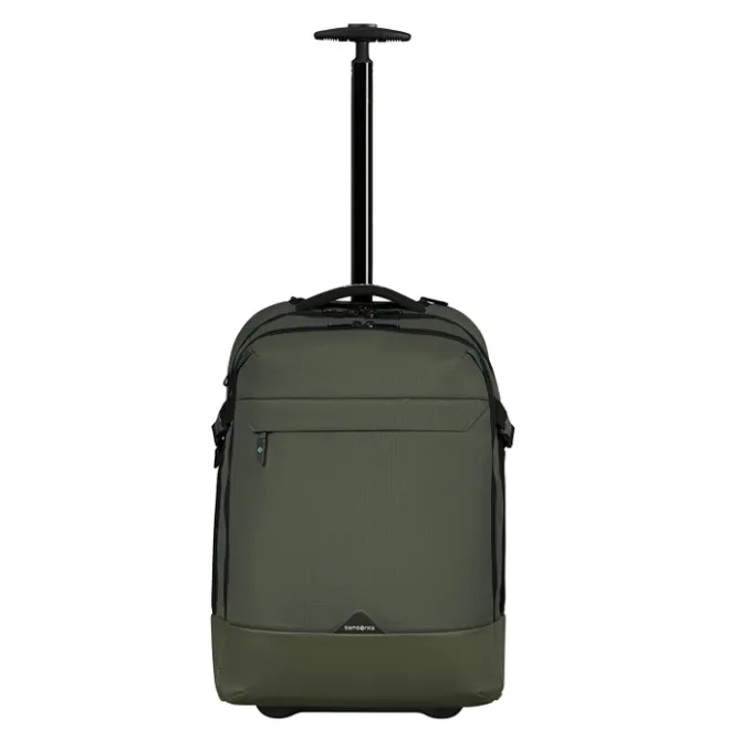New Samsonite Roadseeker Laptop Wheeled Backpack 17.3" dark olive