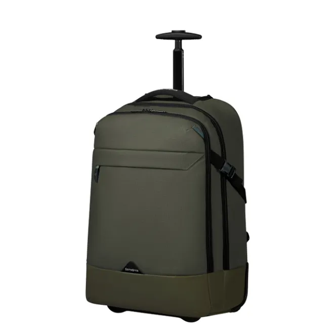 New Samsonite Roadseeker Laptop Wheeled Backpack 17.3" dark olive