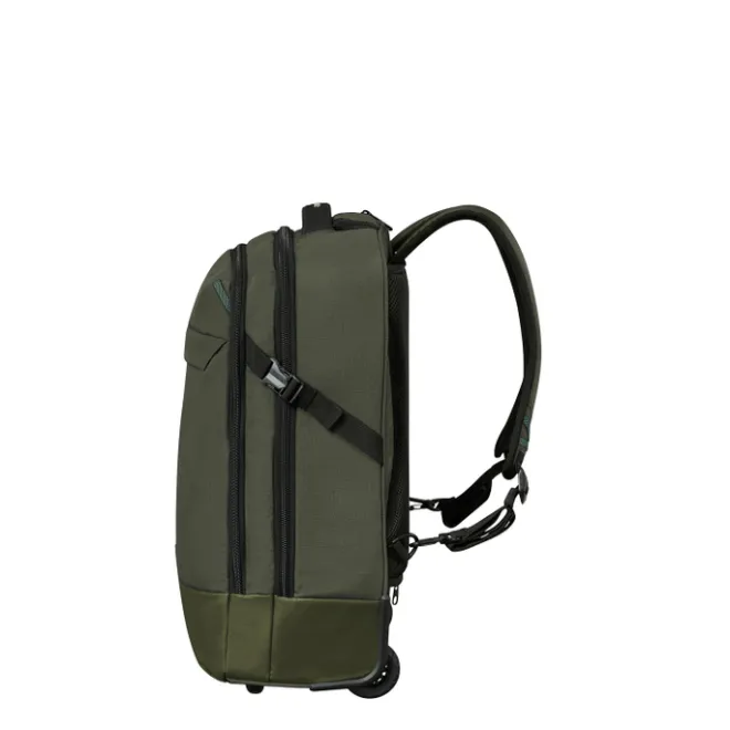 New Samsonite Roadseeker Laptop Wheeled Backpack 17.3" dark olive
