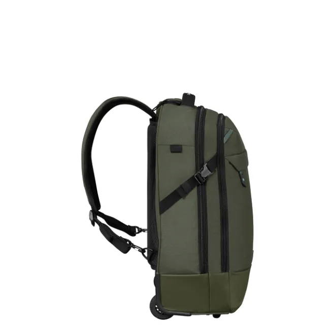 New Samsonite Roadseeker Laptop Wheeled Backpack 17.3" dark olive