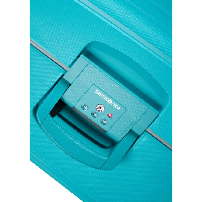 Sale Samsonite S'Cure Spinner 55 aqua blue