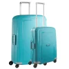 Online Samsonite S'Cure Spinner 55 + 75 Set aqua blue