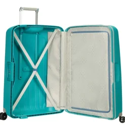 Online Samsonite S'Cure Spinner 55 + 75 Set aqua blue