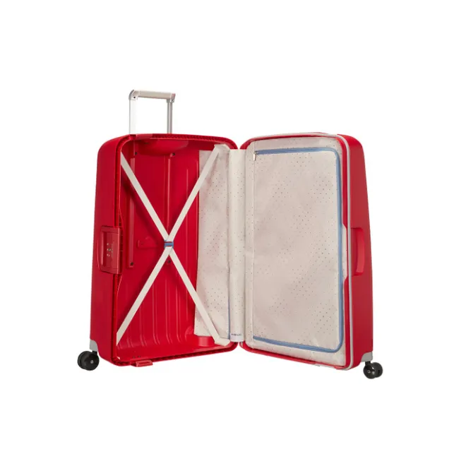 Clearance Samsonite S'Cure Spinner 81 crimson red