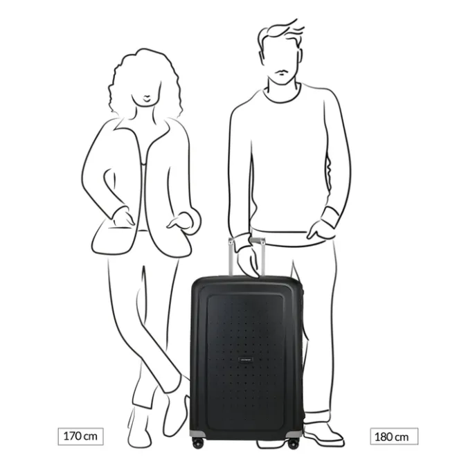 Discount Samsonite S'Cure Spinner 75 crimson red