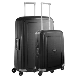 New Samsonite S'Cure Spinner 55 + 75 Set black