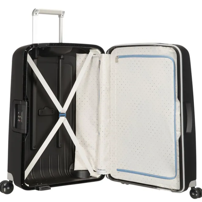 New Samsonite S'Cure Spinner 55 + 75 Set black