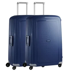 Discount Samsonite S'Cure Spinner 75 Set van 2 dark blue