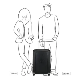 Clearance Samsonite S'Cure Spinner 69 crimson red