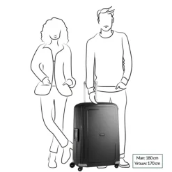 Best Samsonite S'Cure Spinner 55 + 75 Set dark blue