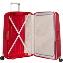 Outlet Samsonite S'Cure Spinner 55 + 75 Set crimson red