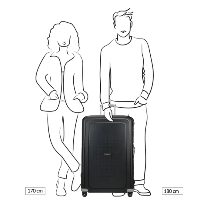 Sale Samsonite S'Cure Spinner 81 black