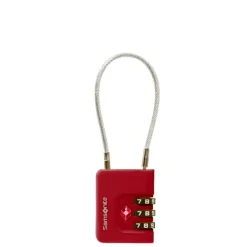 Outlet Samsonite TA Revolution Cablelock 3 Dial TSA red