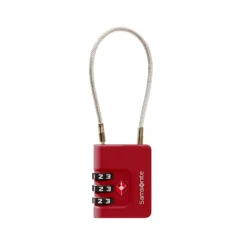 Outlet Samsonite TA Revolution Cablelock 3 Dial TSA red