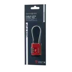 Outlet Samsonite TA Revolution Cablelock 3 Dial TSA red