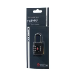 New Samsonite TA Revolution Combilock 3 Dial TSA black