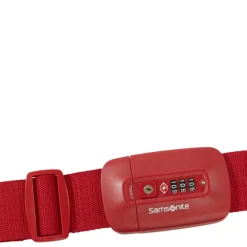 New Samsonite TA Revolution Luggage Strap/TSA Lock red