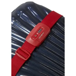 New Samsonite TA Revolution Luggage Strap/TSA Lock red